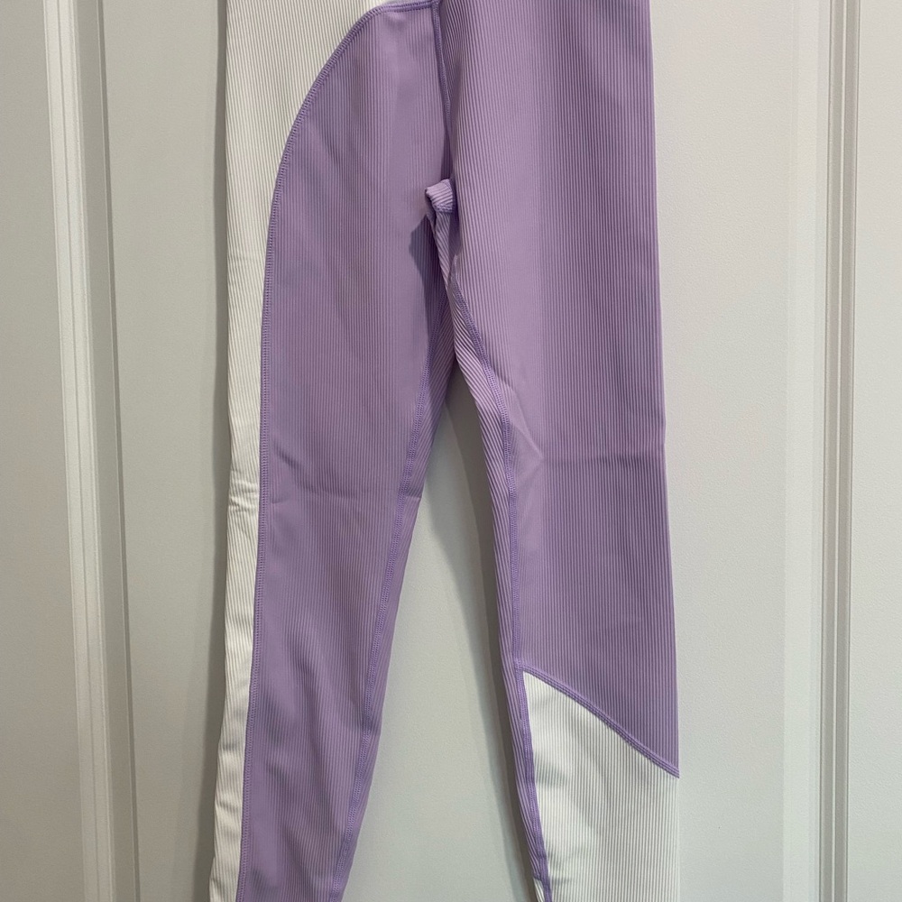 Flowglowear Lavender and White Leggings